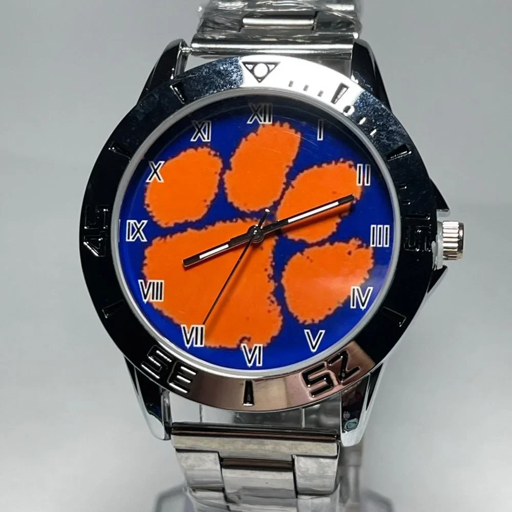 Clemson Tigers NCAA Stainless Steel Men's Watch NEW!!